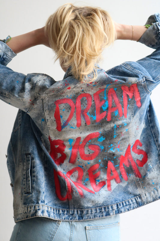 hand painted jean jackets for women