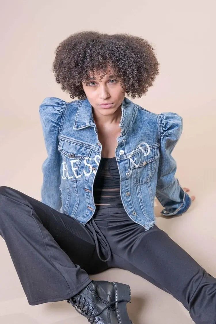 ANGEL WINGS Jean Jacket - Rebelle Theory