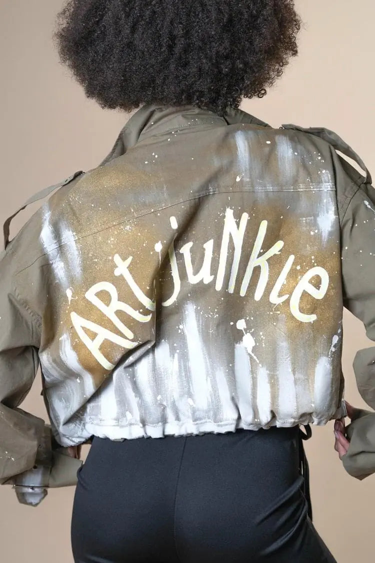 ART JUNKIE Painted Military Jacket - Rebelle Theory