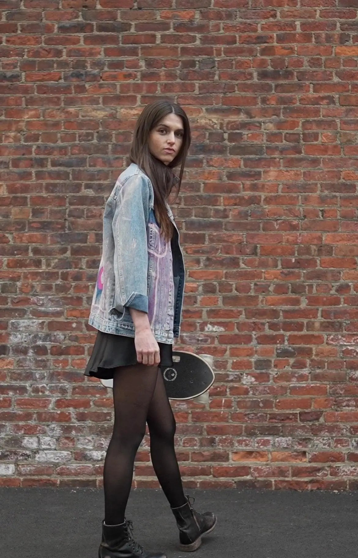 FREEDOM IS DOPE Painted Jean Jacket - Rebelle Theory