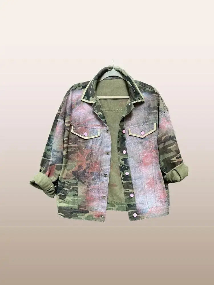 GIRL POWER Painted Military Jacket - Rebelle Theory