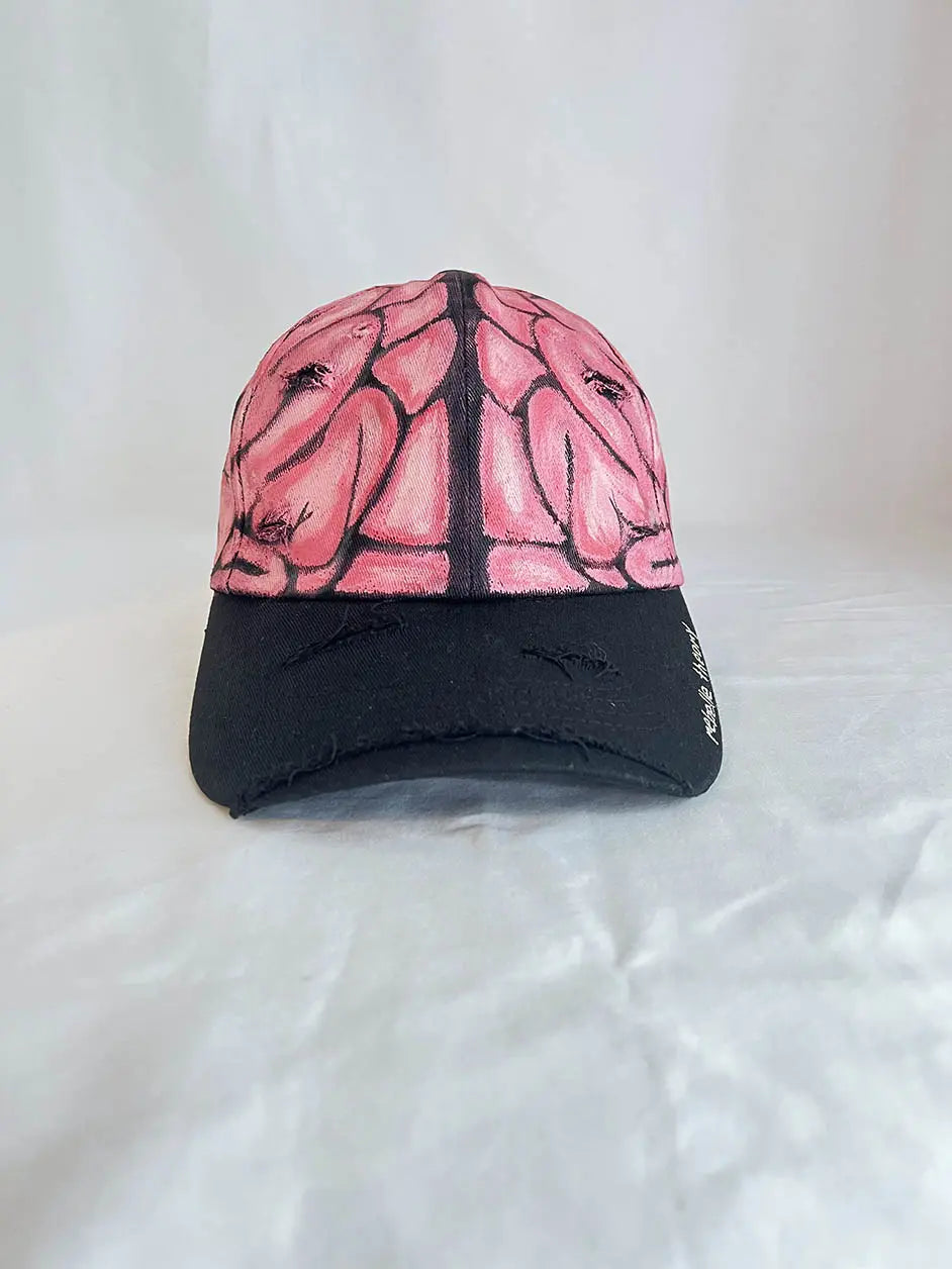 'Genius Brain' Painted Cap Rebelle Theory