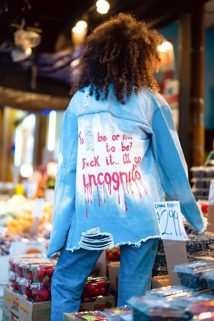 INCOGNITO Painted Denim Shirt - Rebelle Theory