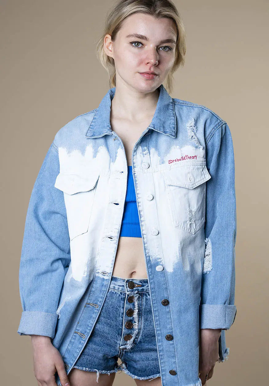 INCOGNITO Painted Denim Shirt - Rebelle Theory