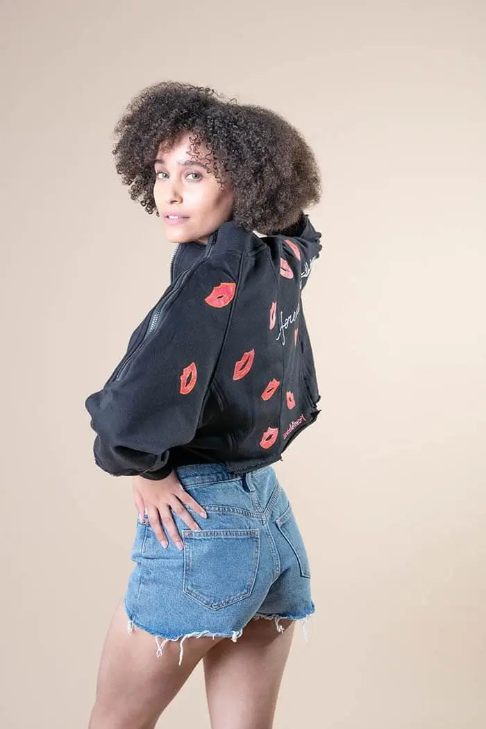'KISSES' Painted Sweatshirt