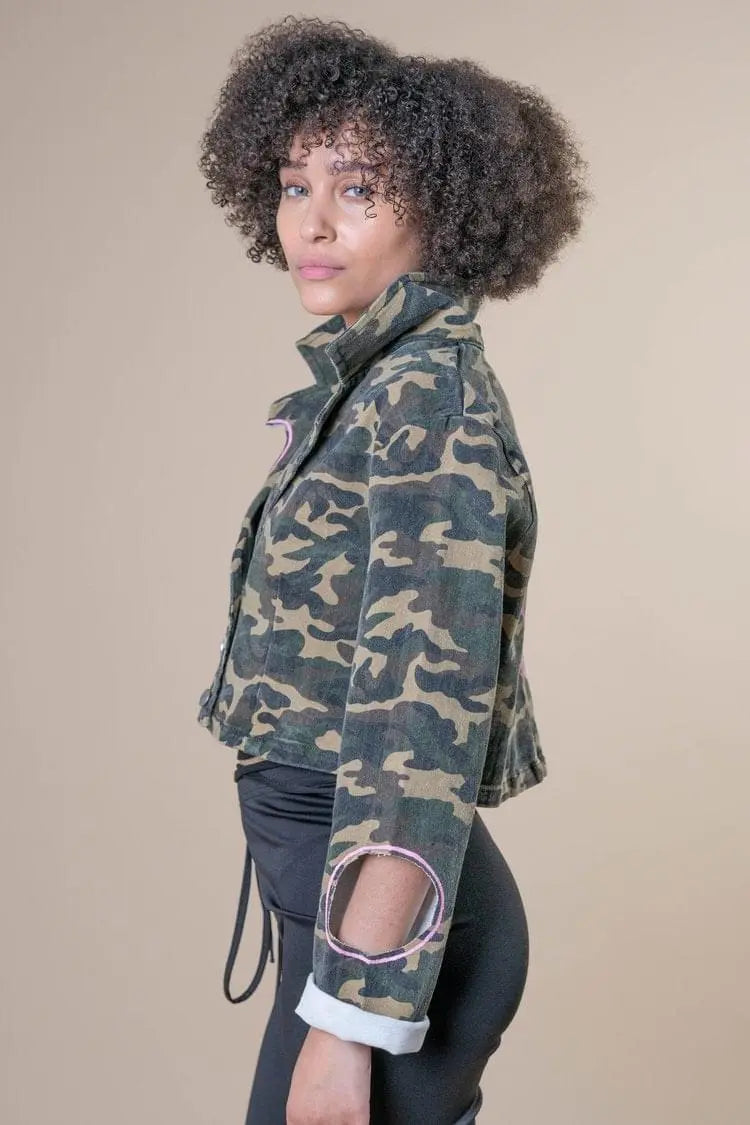 CANNABIS Painted Jacket - Rebelle Theory