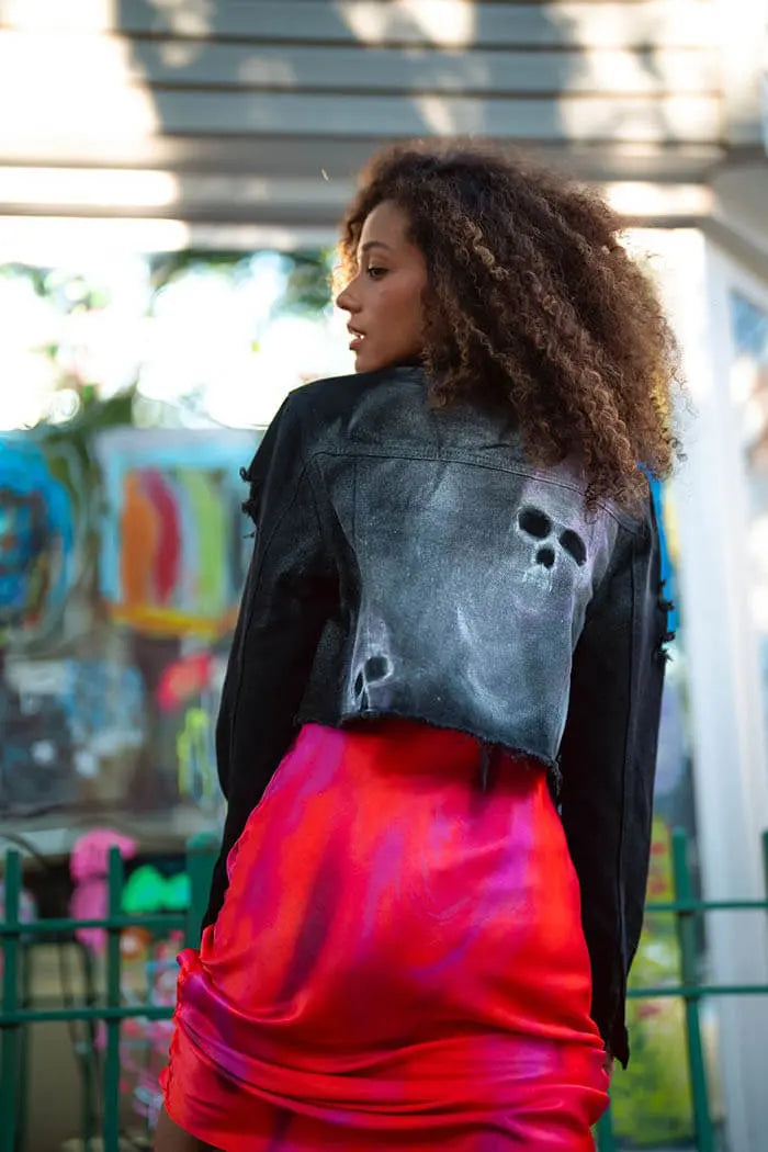 SKULL FACE Painted Jacket - Rebelle Theory