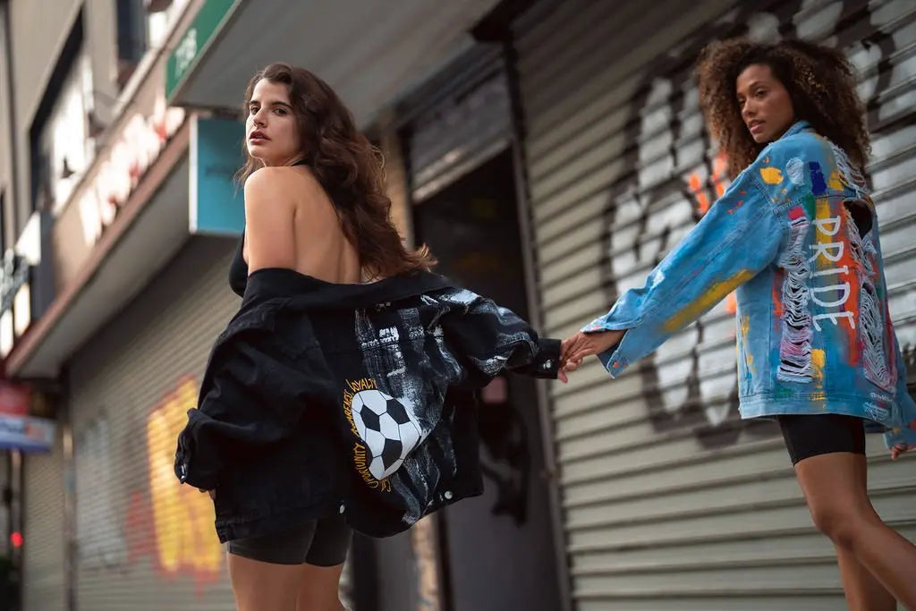 SOCCER LOVER Painted Jacket - Rebelle Theory