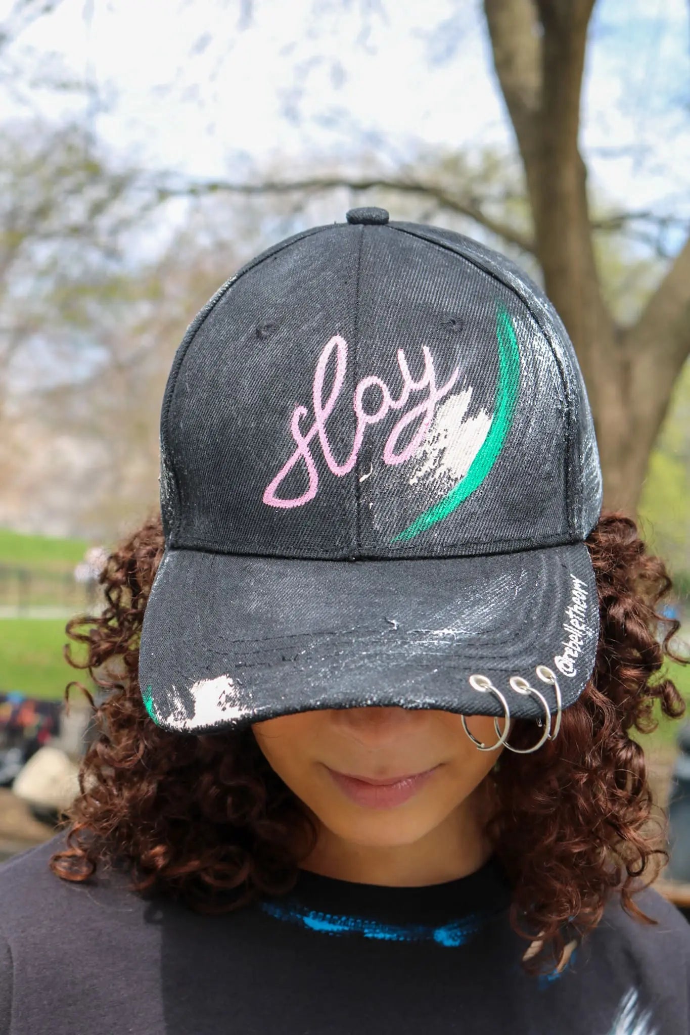 JUST SLAY Painted Cap - Rebelle Theory