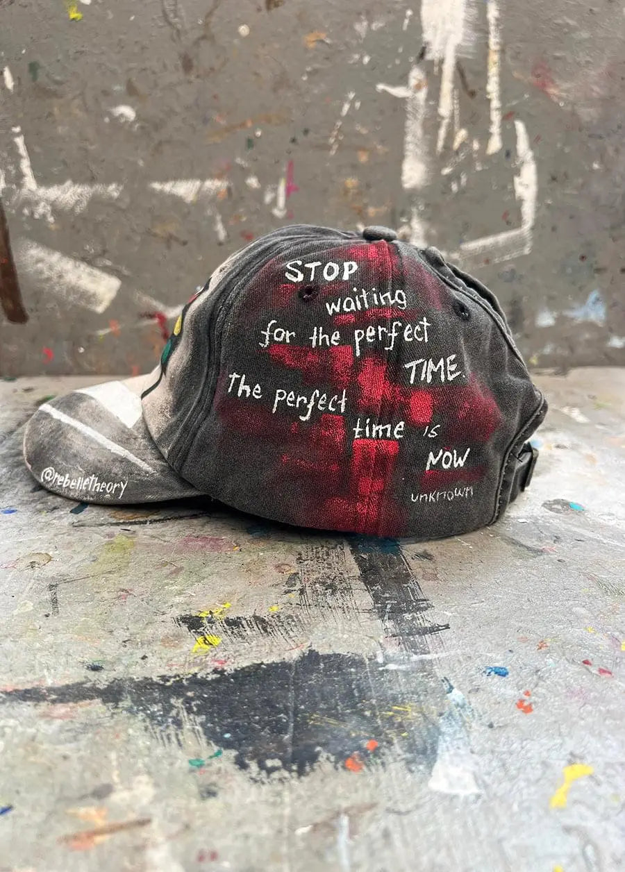 Traffic Lights Painted Cap - Rebelle Theory