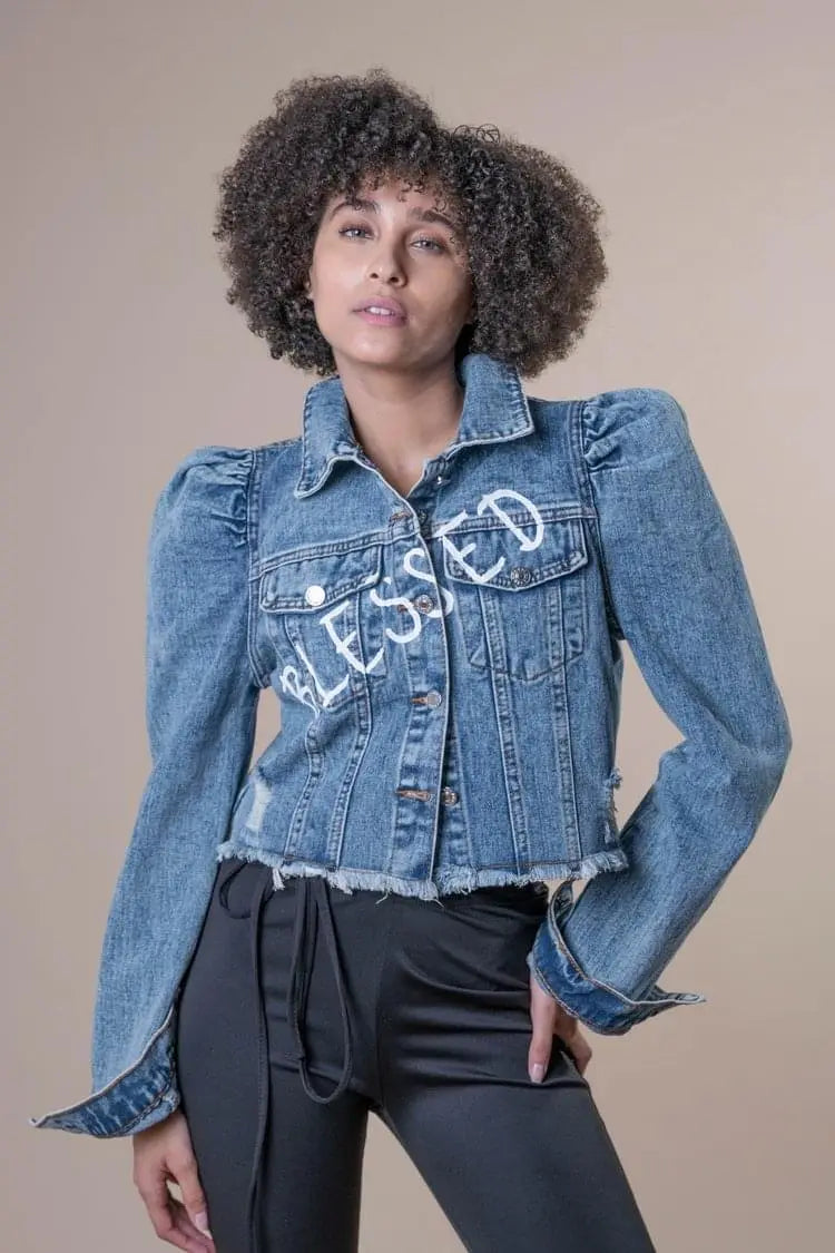 ANGEL WINGS Jean Jacket - Rebelle Theory