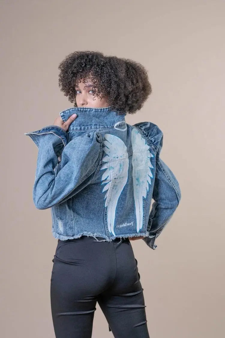 ANGEL WINGS Jean Jacket - Rebelle Theory