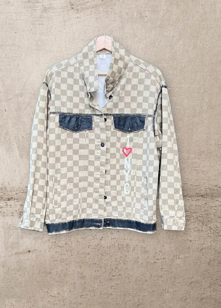New York Style Painted Jacket - Rebelle Theory