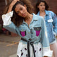 DARK LIPS Painted Denim Shirt - Rebelle Theory