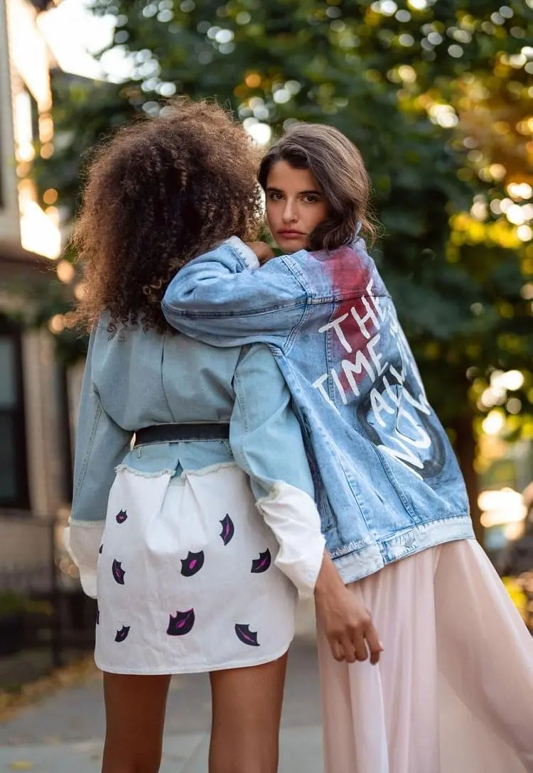 DARK LIPS Painted Denim Shirt - Rebelle Theory