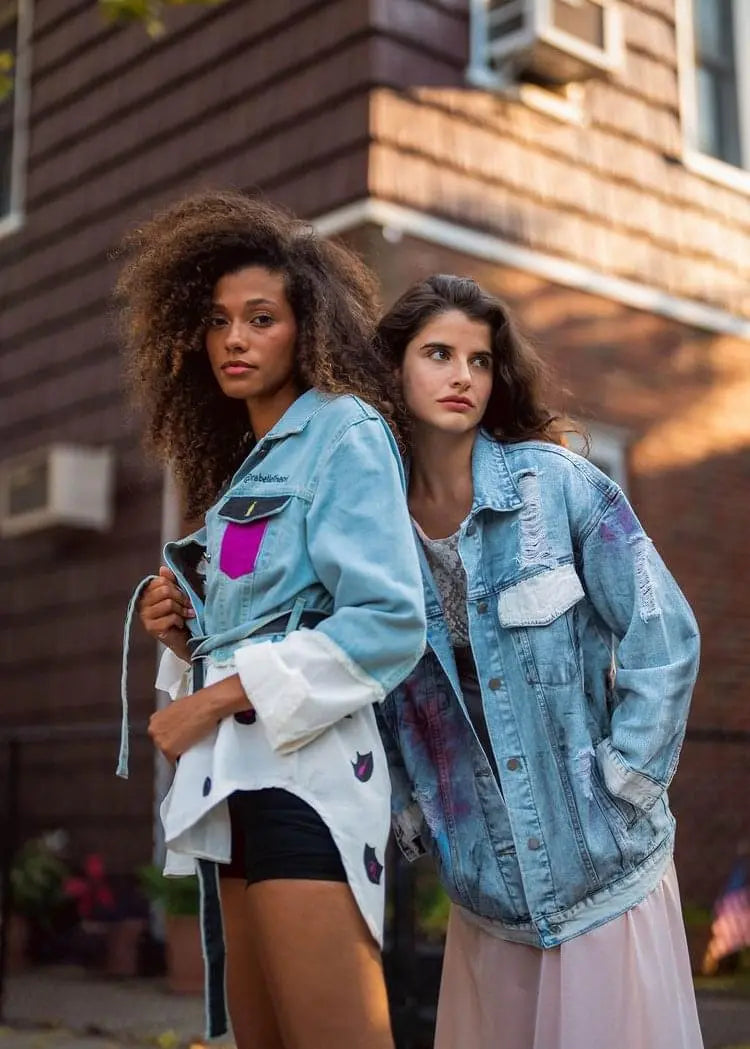 DARK LIPS Painted Denim Shirt - Rebelle Theory