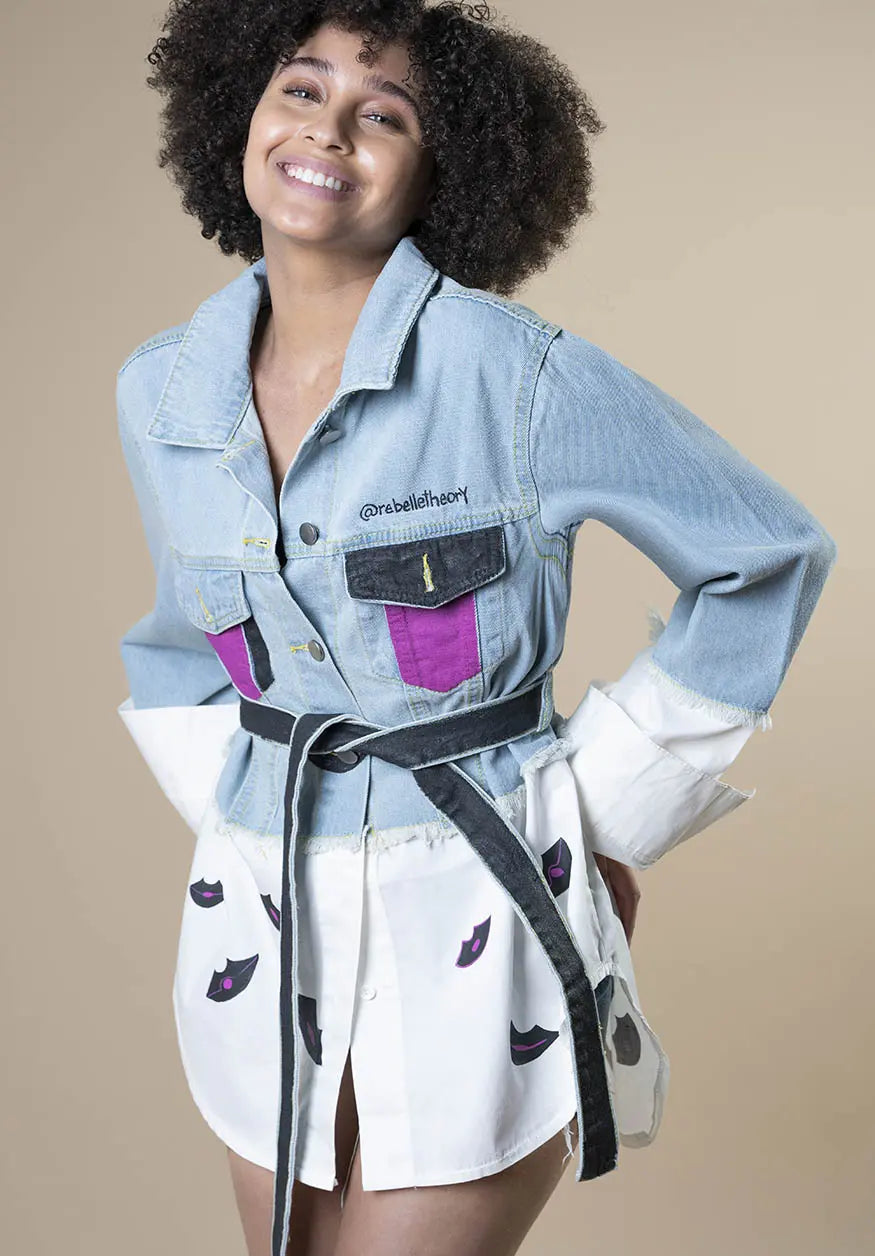 DARK LIPS Painted Denim Shirt - Rebelle Theory
