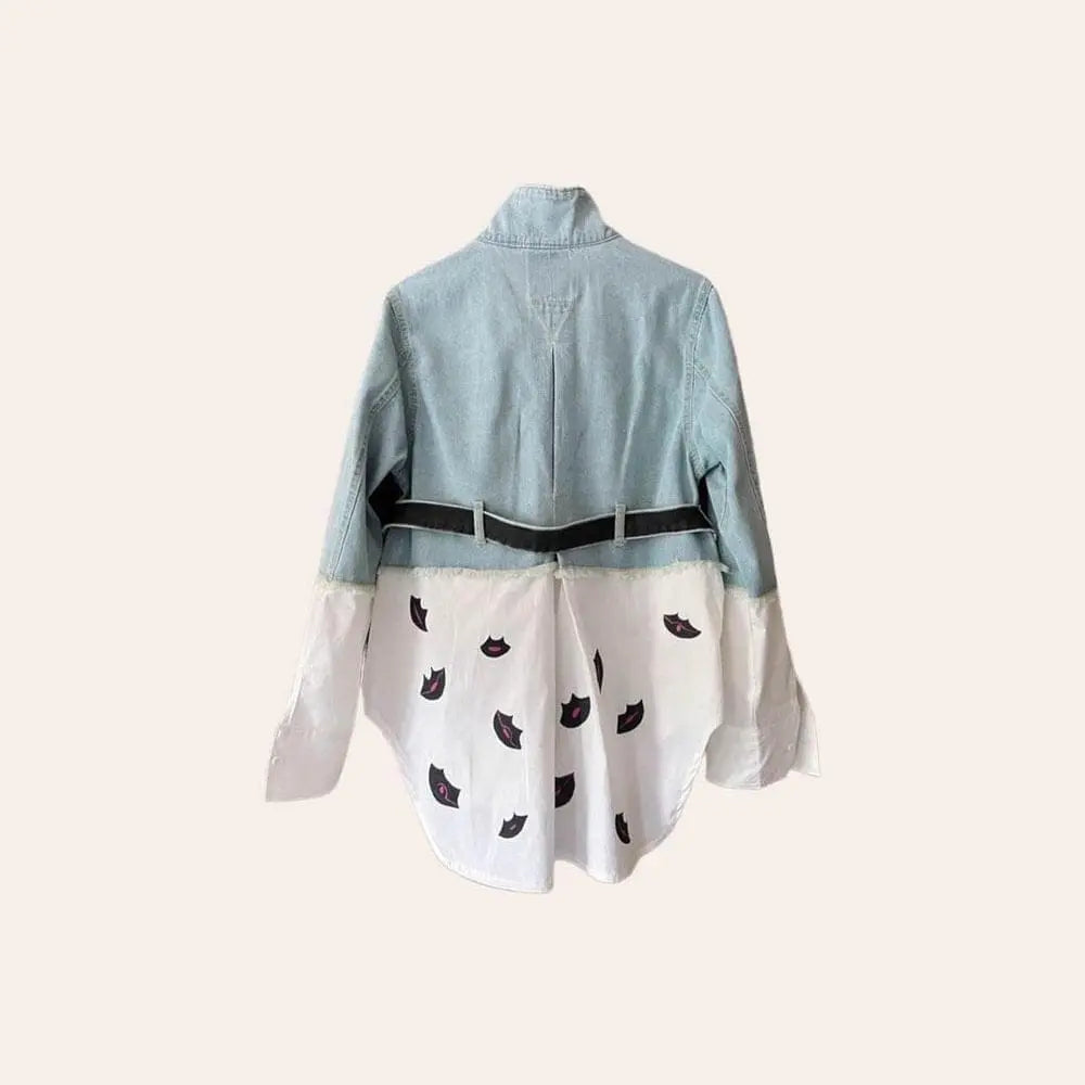 DARK LIPS Painted Denim Shirt - Rebelle Theory