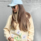Edelweiss Flower Painted Sweatshirt - Rebelle Theory