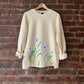 Edelweiss Flower Painted Sweatshirt - Rebelle Theory
