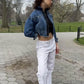 FLY HIGH Painted Jean Jacket - Rebelle Theory