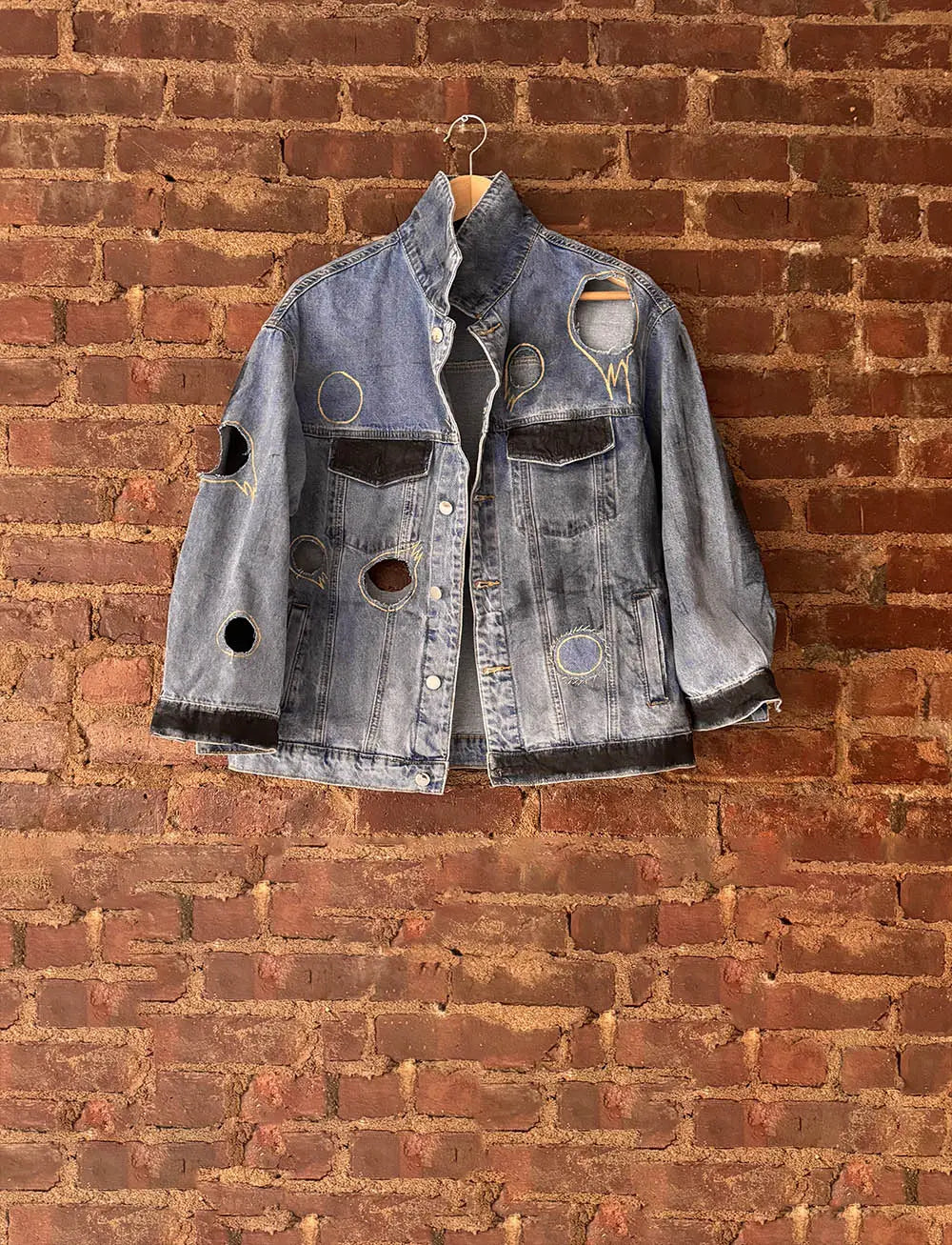 Fancy AF hand painted jacket Rebelle Theory