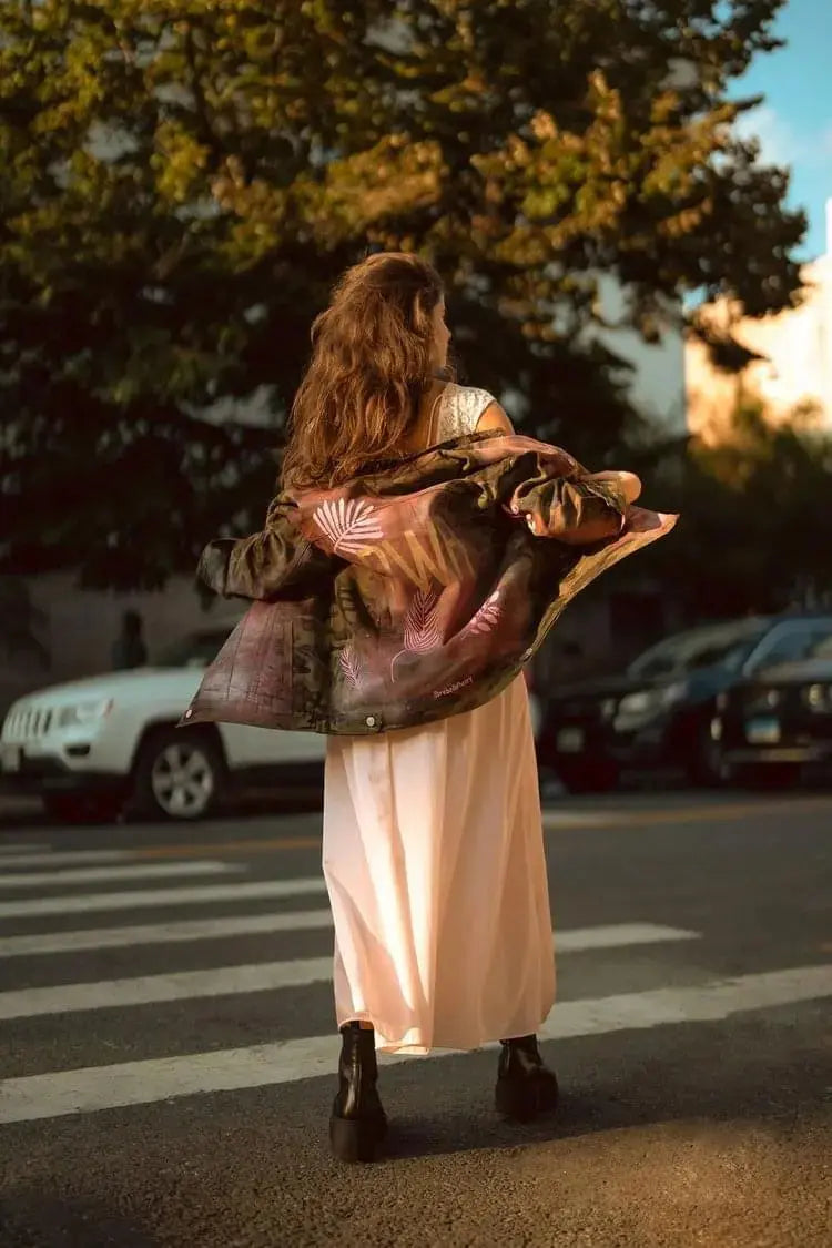 GIRL POWER Painted Military Jacket - Rebelle Theory