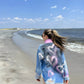'GRAFFITI HEARTS'  Painted Denim Shirt - Rebelle Theory