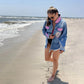 'GRAFFITI HEARTS'  Painted Denim Shirt - Rebelle Theory