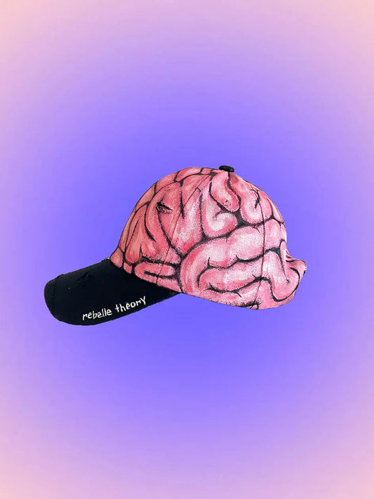 'Genius Brain' Painted Cap Rebelle Theory