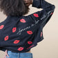 'KISSES' Painted Sweatshirt