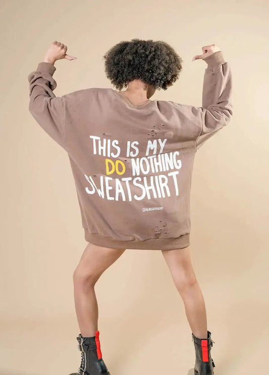 LAZY Painted Sweatshirt - Rebelle Theory