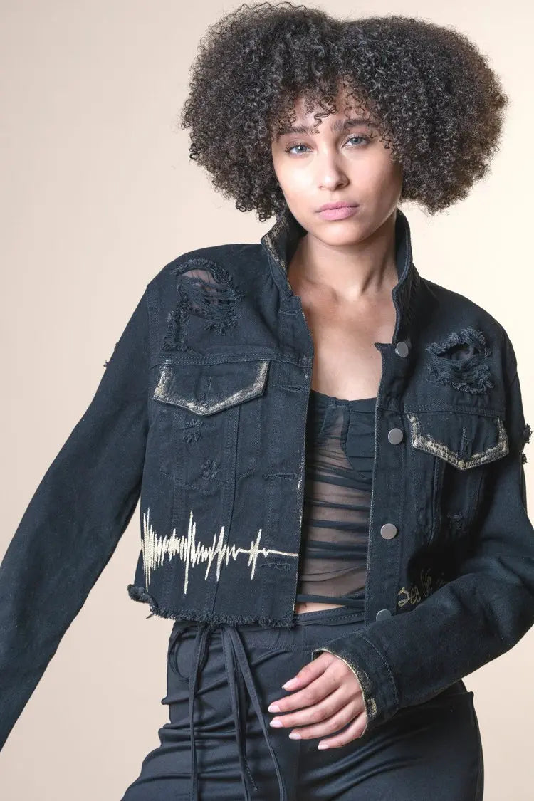 MUSIC LOVER Painted Jacket - Rebelle Theory