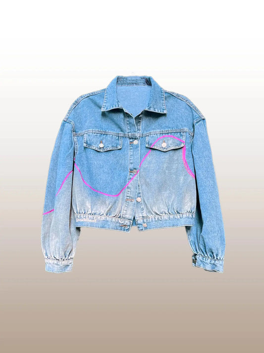 PINK WAVE Painted Jacket - Rebelle Theory