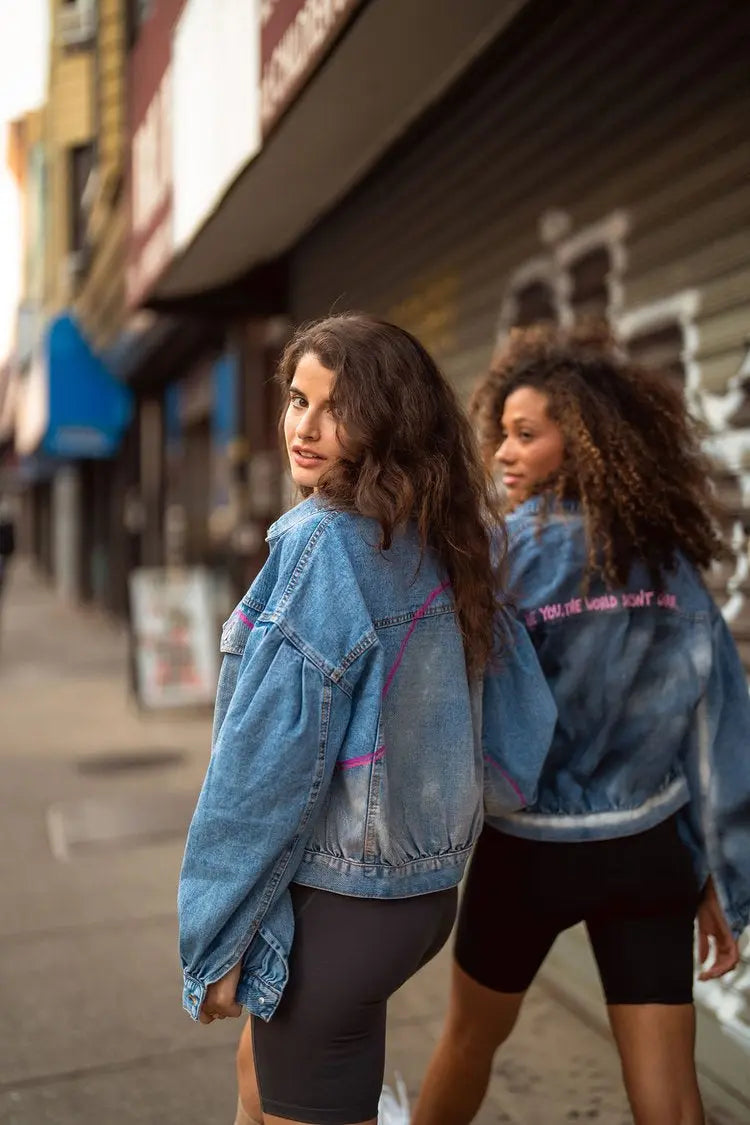 PINK WAVE Painted Jacket - Rebelle Theory