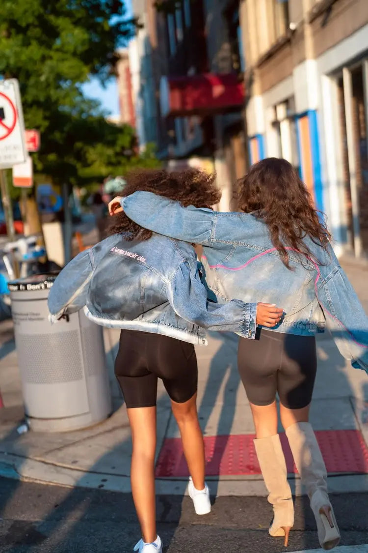 PINK WAVE Painted Jacket - Rebelle Theory