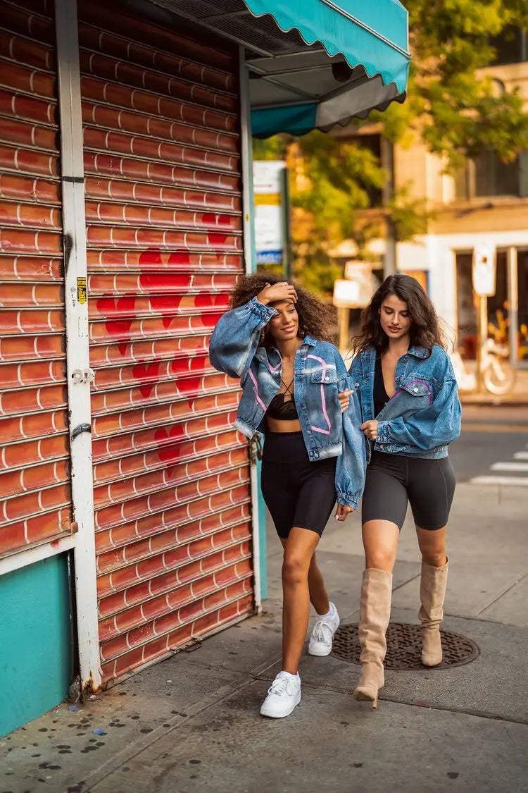 PINK WAVE Painted Jacket - Rebelle Theory
