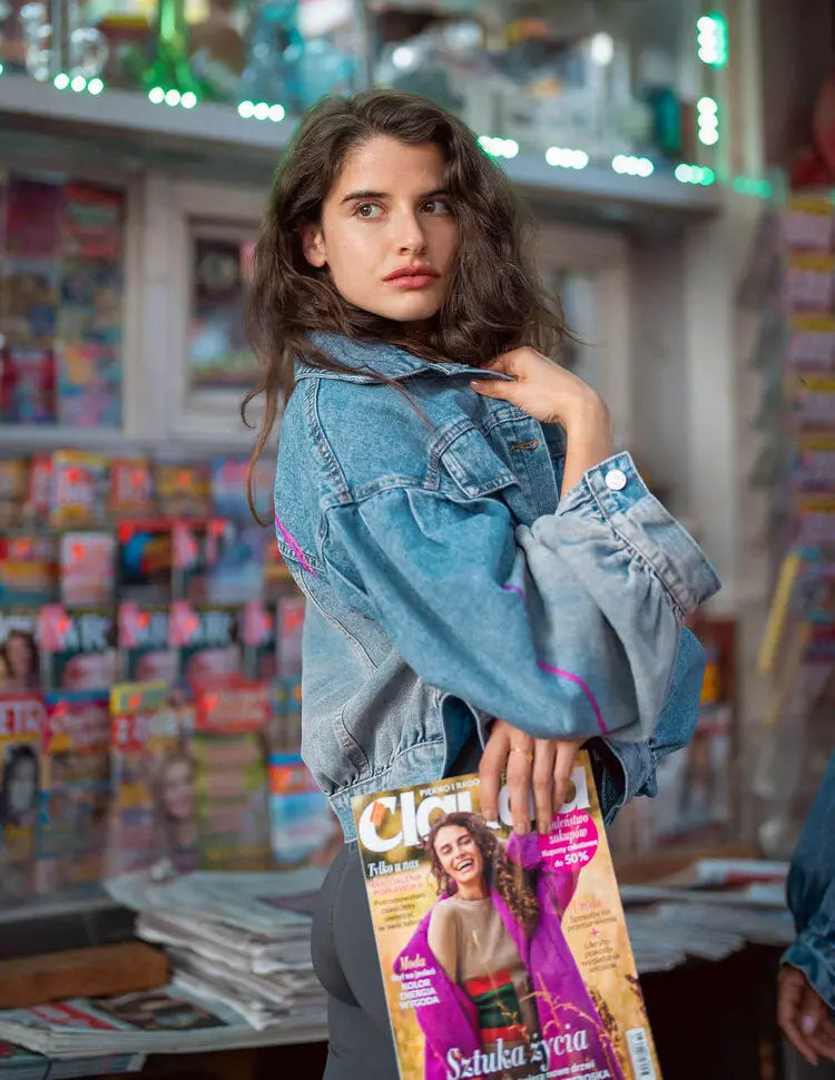 PINK WAVE Painted Jacket - Rebelle Theory