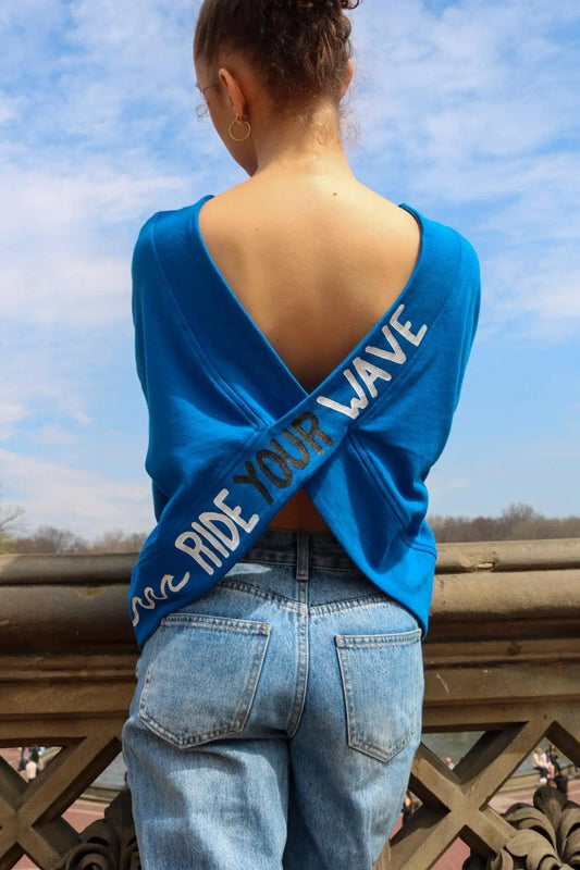 Ride your Wave Painted Sweatshirt - Rebelle Theory