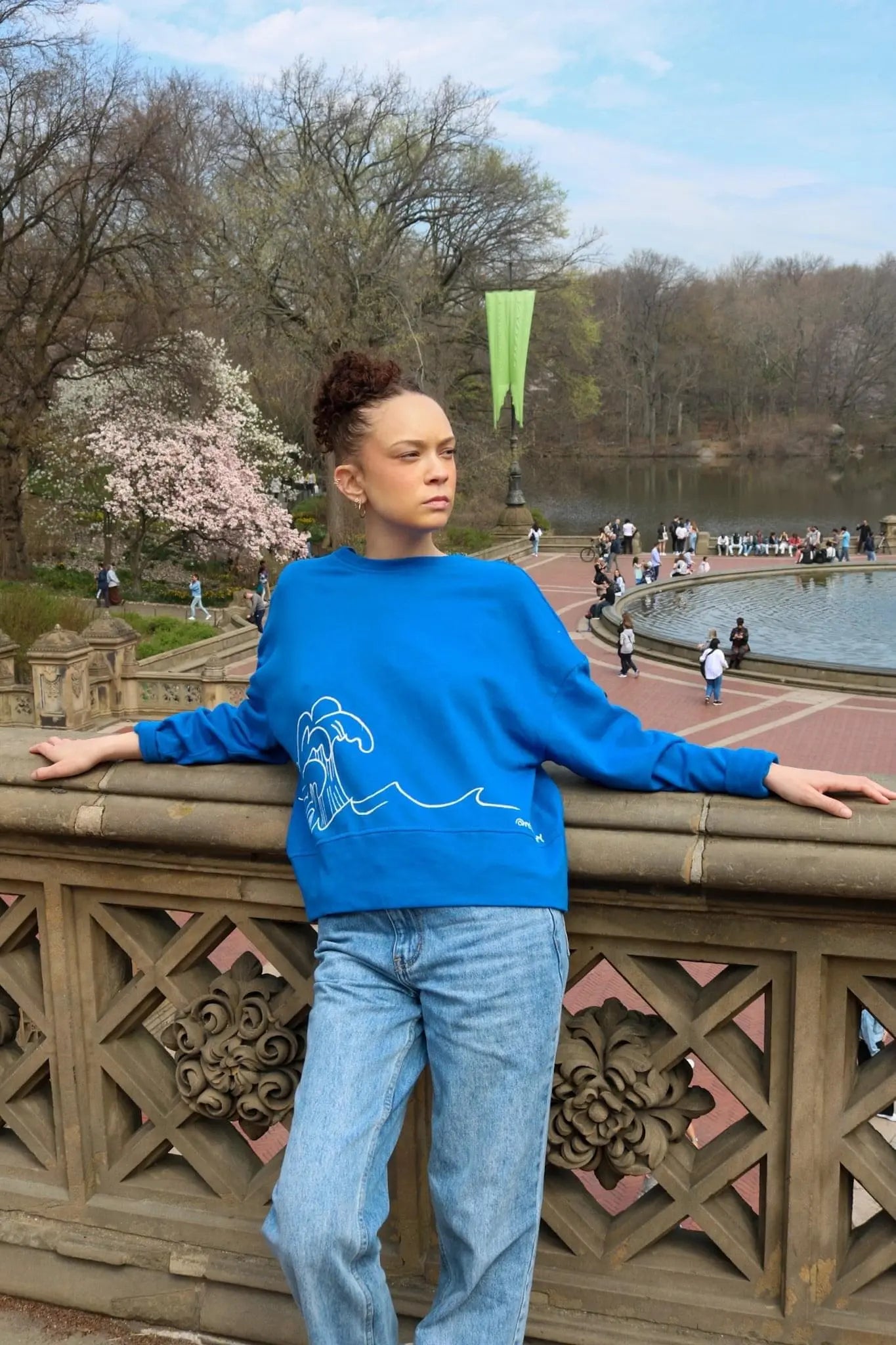 Ride your Wave Painted Sweatshirt - Rebelle Theory