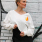 STRAIGHT FIRE Painted Sweatshirt - Rebelle Theory
