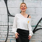 STRAIGHT FIRE Painted Sweatshirt - Rebelle Theory