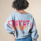 STRAIGHT FIRE Painted Sweatshirt - Rebelle Theory