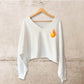 STRAIGHT FIRE Painted Sweatshirt - Rebelle Theory