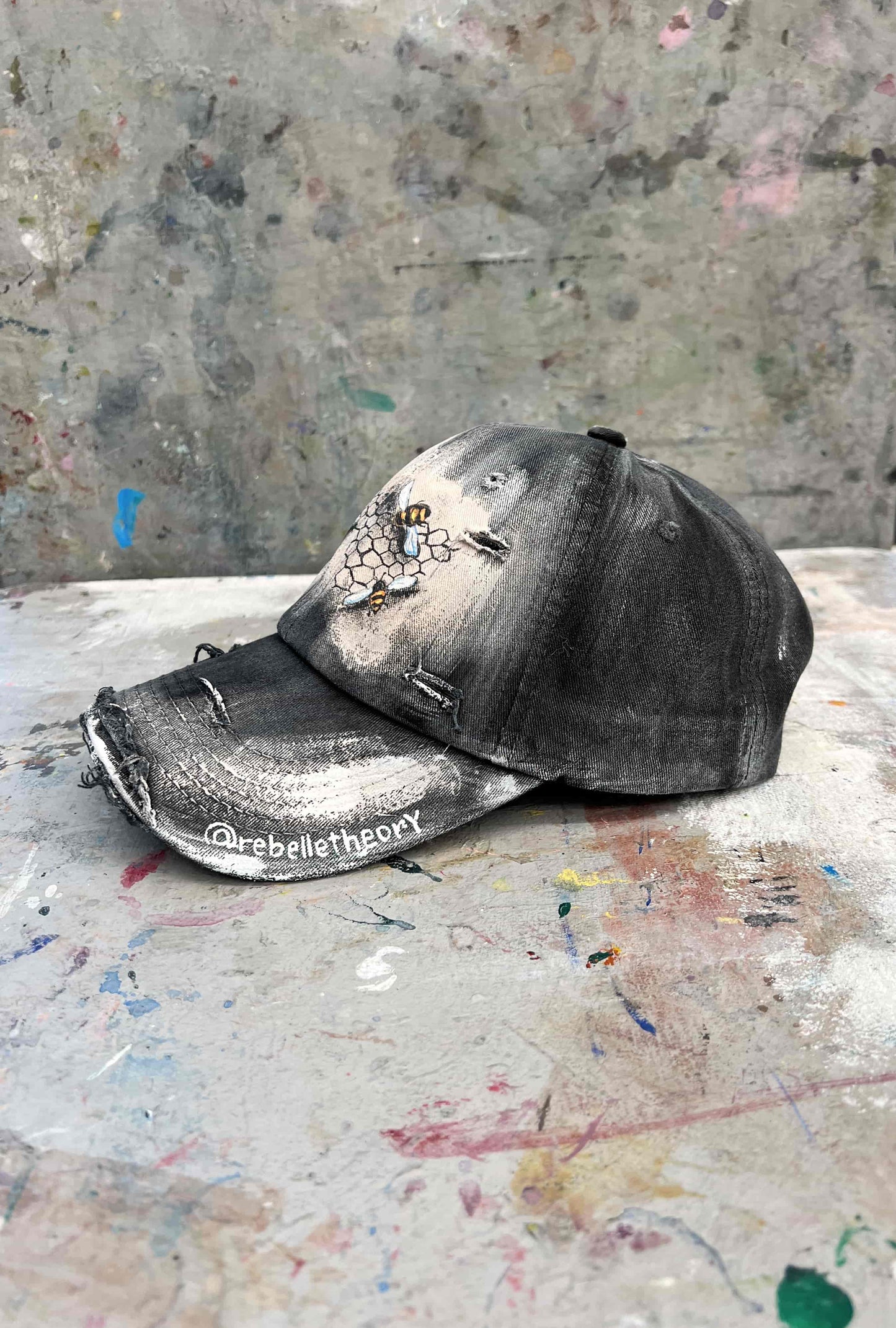 SAVE THE BEES Painted Cap - Rebelle Theory