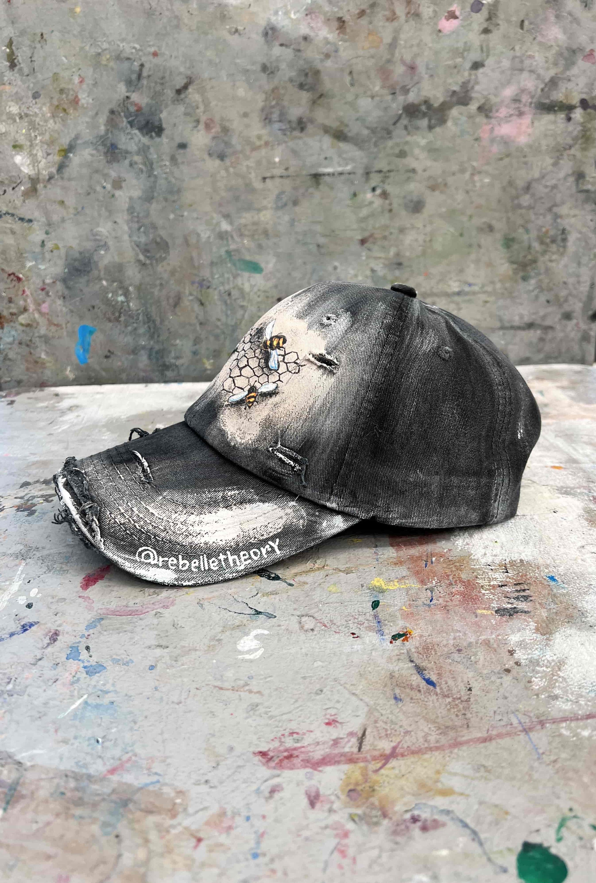 SAVE THE BEES Painted Cap - Rebelle Theory