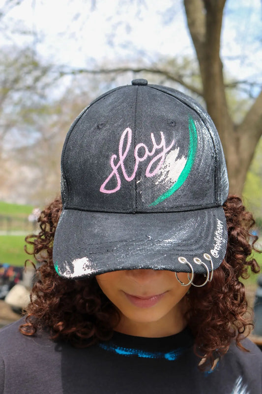 JUST SLAY Painted Cap - Rebelle Theory