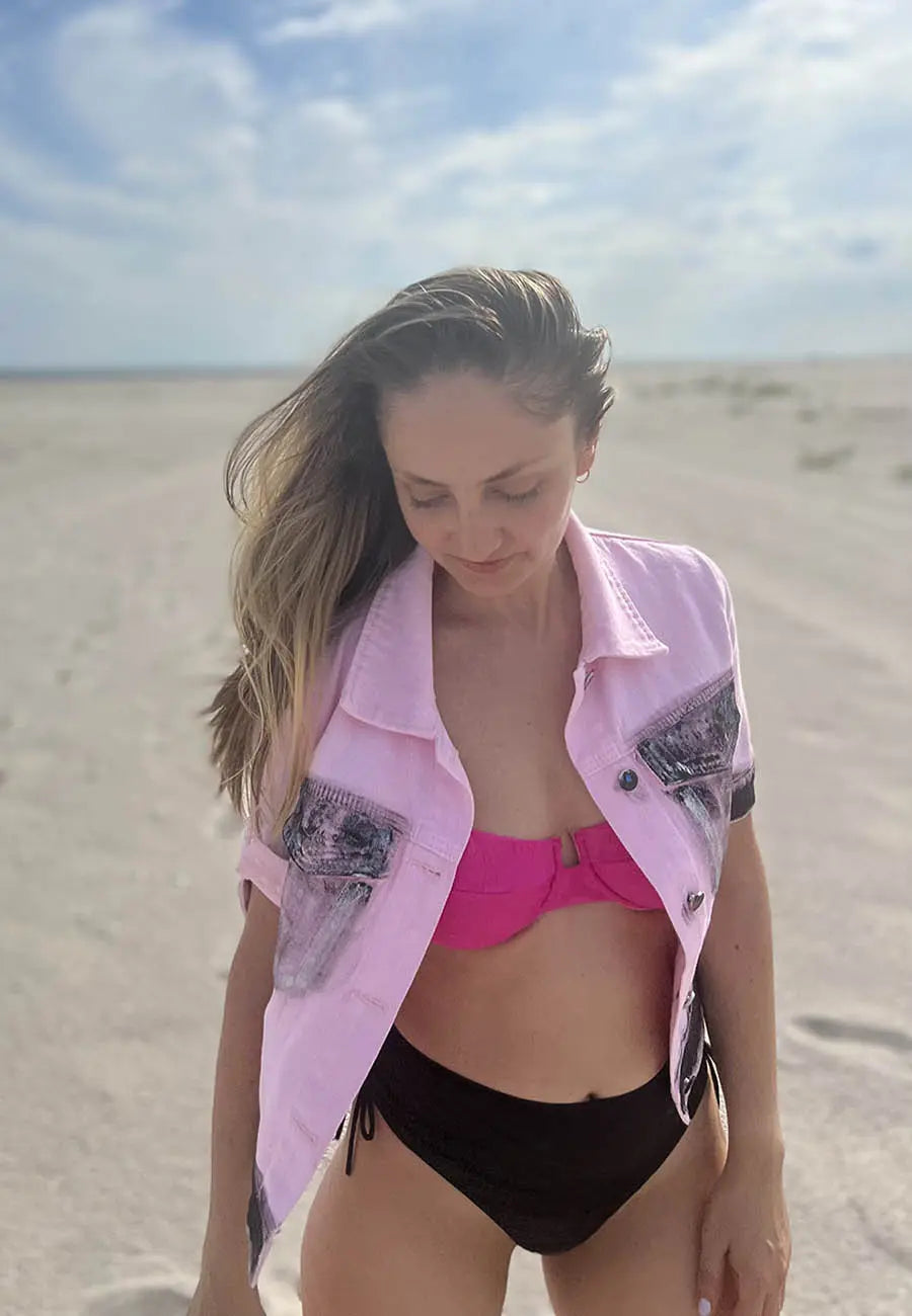 'The Crochet' Painted Jacket Rebelle Theory