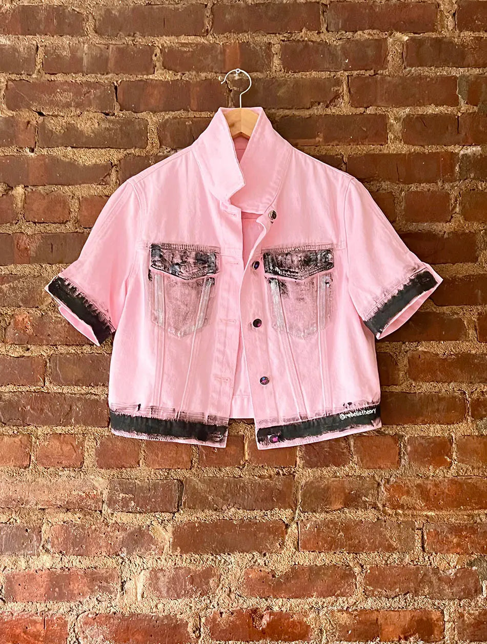 'The Crochet' Painted Jacket Rebelle Theory