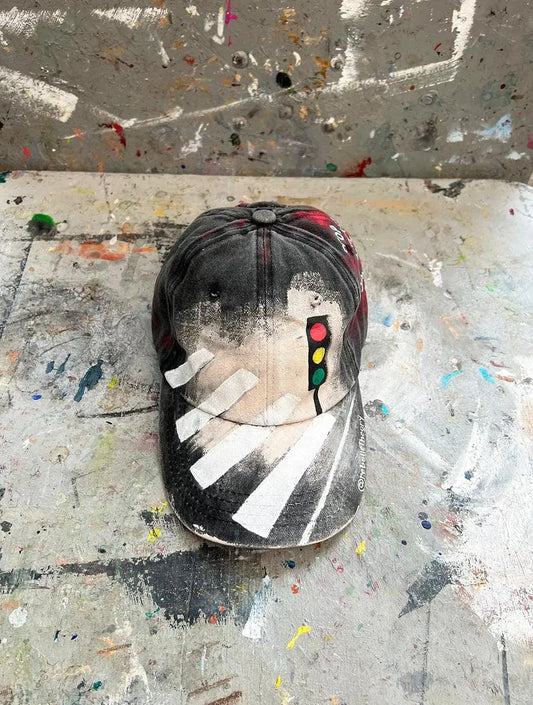 Traffic Lights Painted Cap - Rebelle Theory